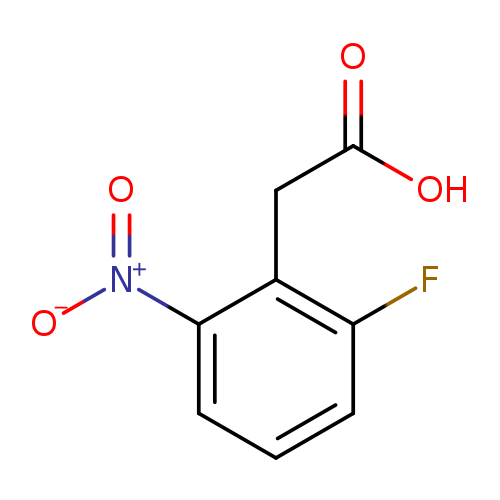 OC(=O)Cc1c(F)cccc1[N+](=O)[O-]