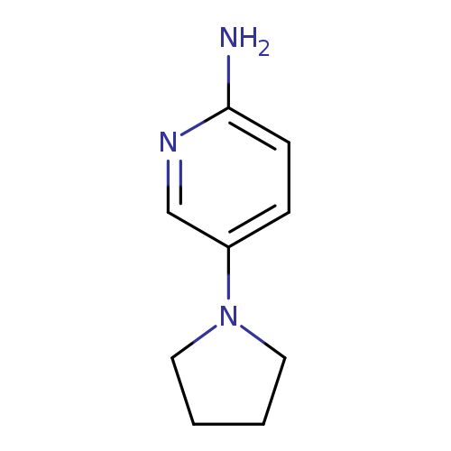 Nc1ccc(cn1)N1CCCC1