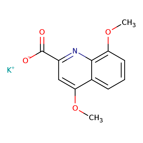 COc1cc(nc2c1cccc2OC)C(=O)[O-].[K+]