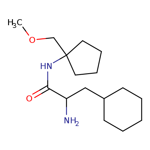 COCC1(CCCC1)NC(=O)C(CC1CCCCC1)N