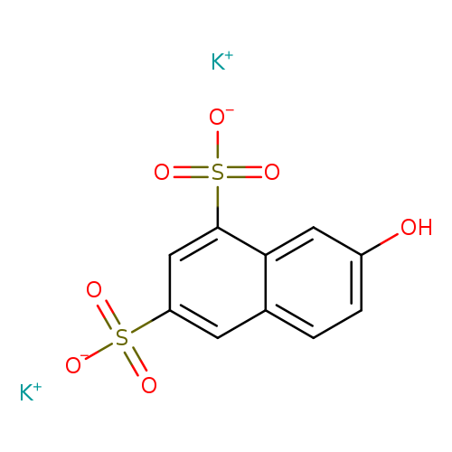 Oc1ccc2c(c1)c(cc(c2)S(=O)(=O)[O-])S(=O)(=O)[O-].[K+].[K+]