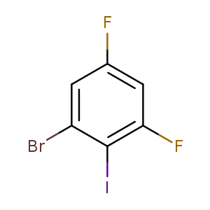 Fc1cc(F)c(c(c1)Br)I