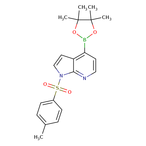 Cc1ccc(cc1)S(=O)(=O)n1ccc2c1nccc2B1OC(C(O1)(C)C)(C)C