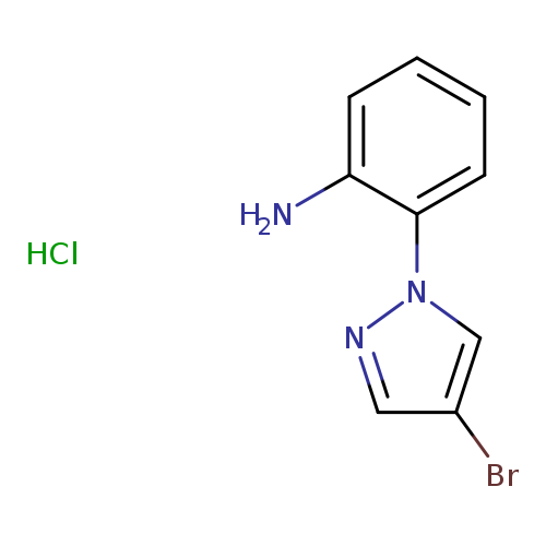 Brc1cnn(c1)c1ccccc1N.Cl