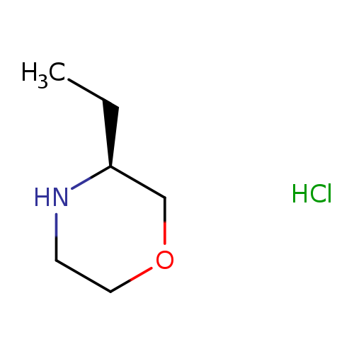 CC[C@H]1COCCN1.Cl