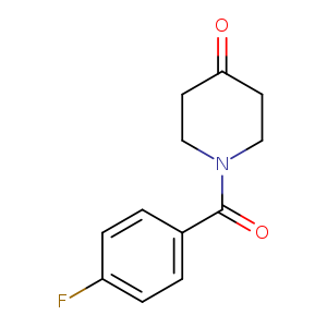 O=C(c1ccc(cc1)F)N1CCC(=O)CC1