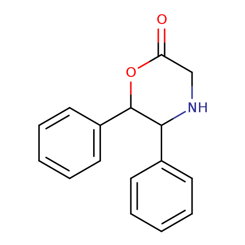 O=C1CNC(C(O1)c1ccccc1)c1ccccc1