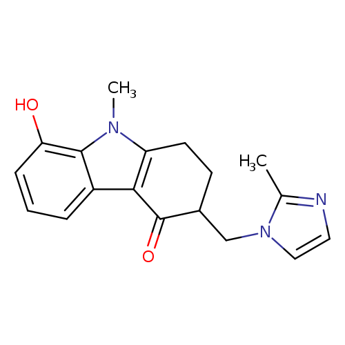 O=C1C(CCc2c1c1cccc(c1n2C)O)Cn1ccnc1C