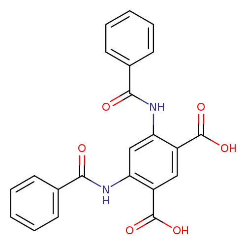 O=C(c1ccccc1)Nc1cc(NC(=O)c2ccccc2)c(cc1C(=O)O)C(=O)O