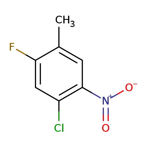 [O-][N+](=O)c1cc(C)c(cc1Cl)F