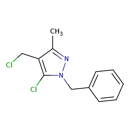 ClCc1c(C)nn(c1Cl)Cc1ccccc1