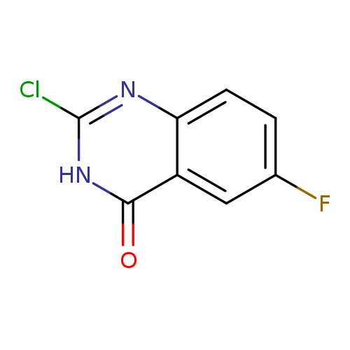 Fc1ccc2c(c1)c(=O)[nH]c(n2)Cl