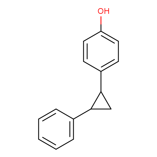 Oc1ccc(cc1)C1CC1c1ccccc1