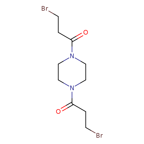 BrCCC(=O)N1CCN(CC1)C(=O)CCBr