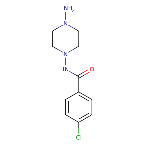 NN1CCN(CC1)NC(=O)c1ccc(cc1)Cl