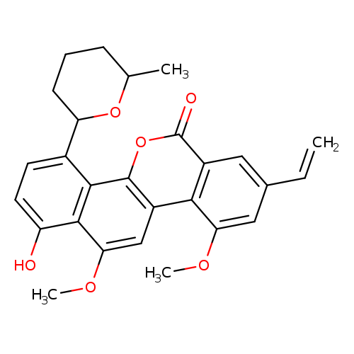 C=Cc1cc(OC)c2c(c1)c(=O)oc1c2cc(OC)c2c1c(ccc2O)C1CCCC(O1)C