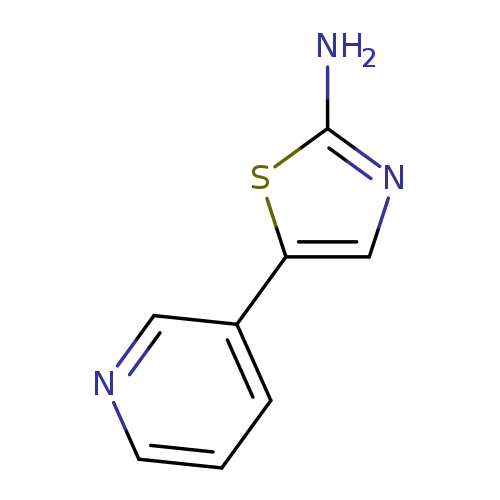 Nc1ncc(s1)c1cccnc1