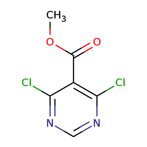 COC(=O)c1c(Cl)ncnc1Cl