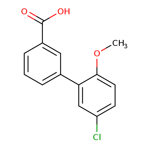 COc1ccc(cc1c1cccc(c1)C(=O)O)Cl