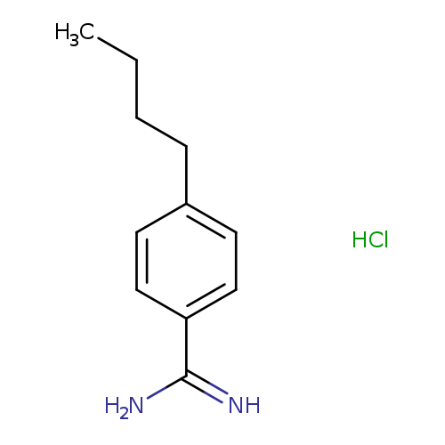 CCCCc1ccc(cc1)C(=N)N.Cl