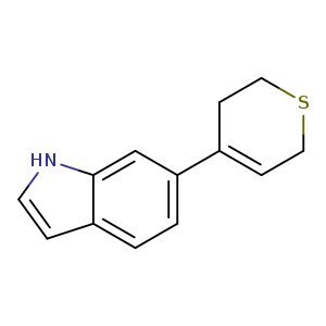 S1CCC(=CC1)c1ccc2c(c1)[nH]cc2