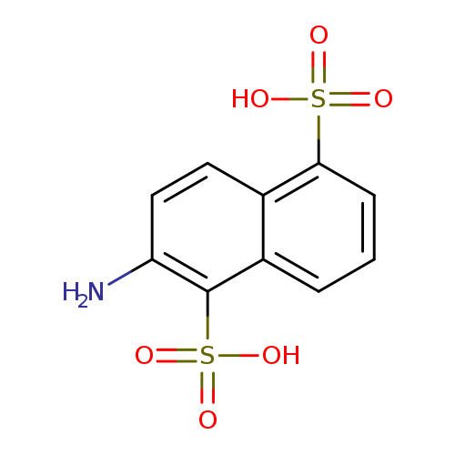 Nc1ccc2c(c1S(=O)(=O)O)cccc2S(=O)(=O)O