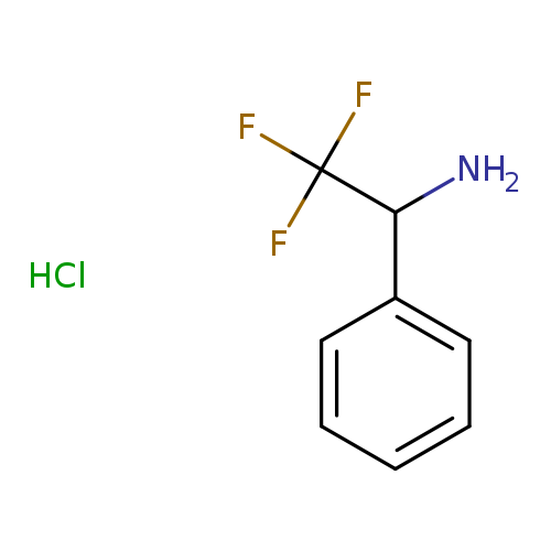 NC(C(F)(F)F)c1ccccc1.Cl