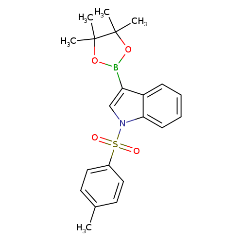 Cc1ccc(cc1)S(=O)(=O)n1cc(c2c1cccc2)B1OC(C(O1)(C)C)(C)C
