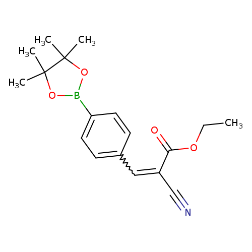 CCOC(=O)C(=Cc1ccc(cc1)B1OC(C(O1)(C)C)(C)C)C#N