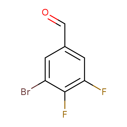 O=Cc1cc(F)c(c(c1)Br)F