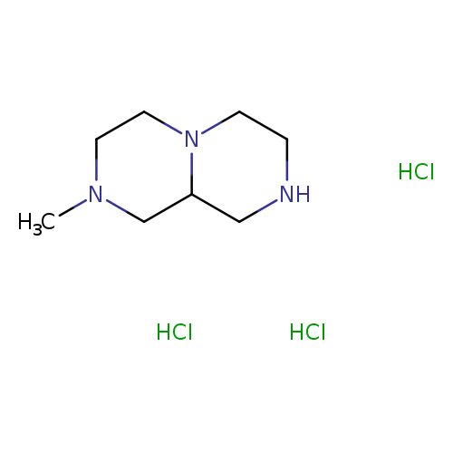 CN1CCN2C(C1)CNCC2.Cl.Cl.Cl