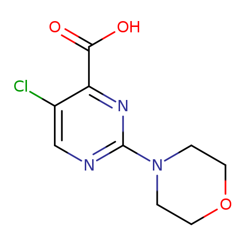 OC(=O)c1nc(ncc1Cl)N1CCOCC1
