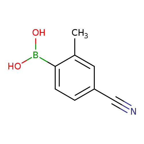 N#Cc1ccc(c(c1)C)B(O)O