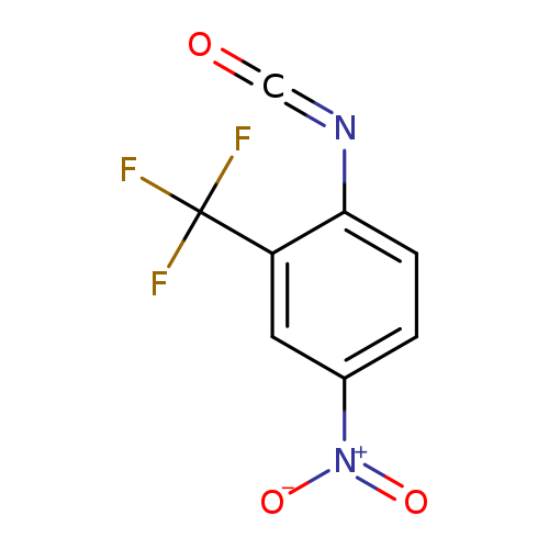 O=C=Nc1ccc(cc1C(F)(F)F)[N+](=O)[O-]