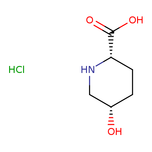 O[C@H]1CC[C@H](NC1)C(=O)O.Cl