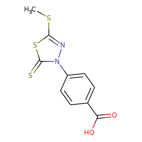 CSc1nn(c(=S)s1)c1ccc(cc1)C(=O)O