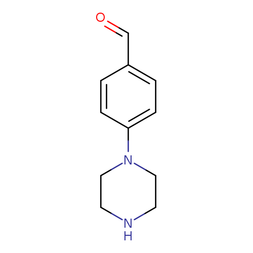 O=Cc1ccc(cc1)N1CCNCC1