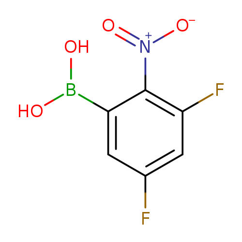 Fc1cc(B(O)O)c(c(c1)F)[N+](=O)[O-]