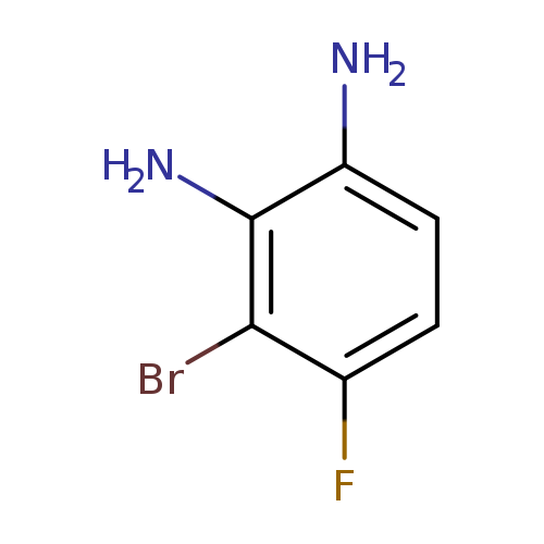 Nc1ccc(c(c1N)Br)F