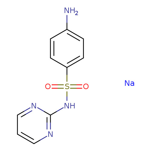 Nc1ccc(cc1)S(=O)(=O)Nc1ncccn1.[Na]