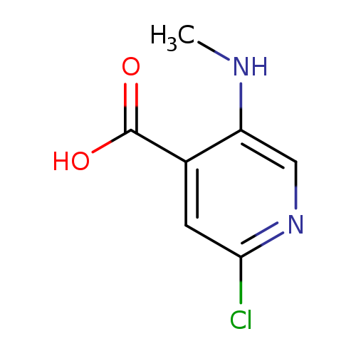 CNc1cnc(cc1C(=O)O)Cl