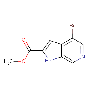 COC(=O)c1cc2c([nH]1)cncc2Br