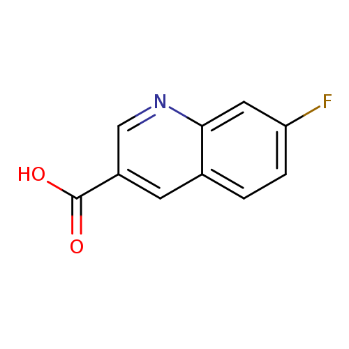 Fc1ccc2c(c1)ncc(c2)C(=O)O