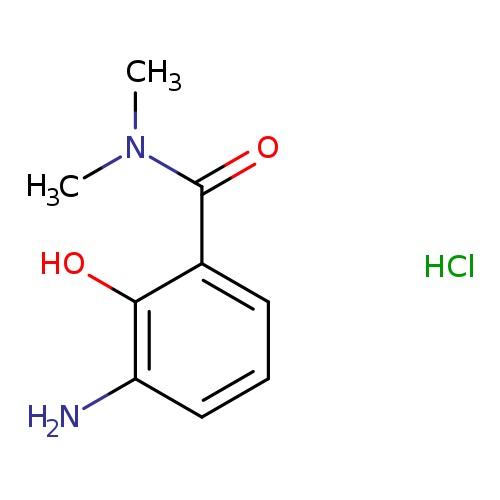 CN(C(=O)c1cccc(c1O)N)C.Cl