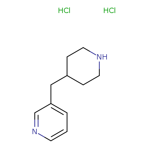 N1CCC(CC1)Cc1cccnc1.Cl.Cl