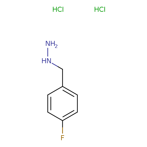 NNCc1ccc(cc1)F.Cl.Cl