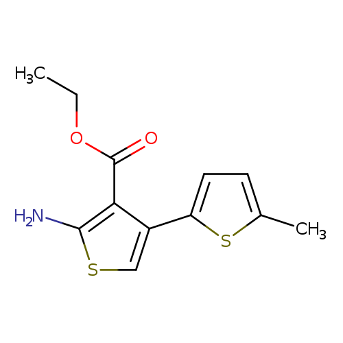 CCOC(=O)c1c(N)scc1c1ccc(s1)C