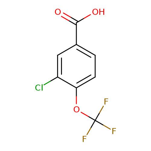 Clc1cc(ccc1OC(F)(F)F)C(=O)O