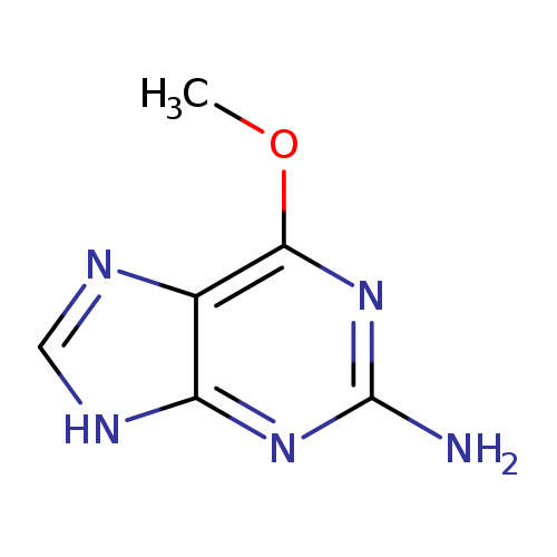 COc1nc(N)nc2c1nc[nH]2