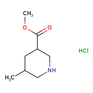 COC(=O)C1CNCC(C1)C.Cl